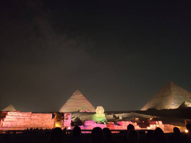 Pyramids and sphinx