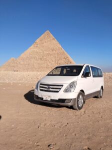 car with driver in Egypt