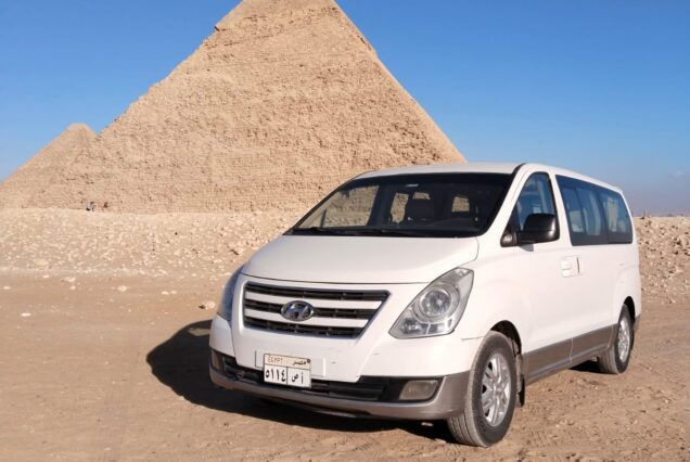 car with driver in Egypt
